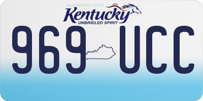 KY license plate 969UCC