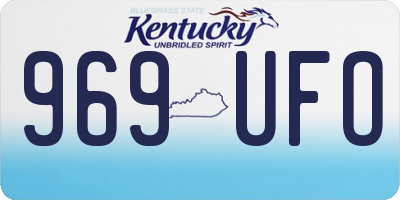 KY license plate 969UFO