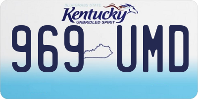 KY license plate 969UMD