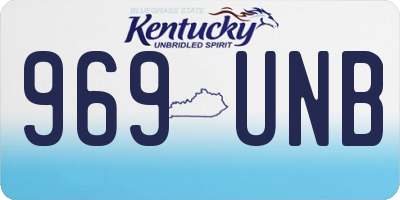 KY license plate 969UNB