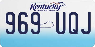 KY license plate 969UQJ