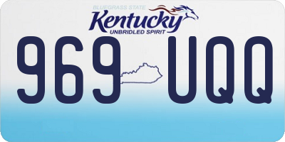 KY license plate 969UQQ