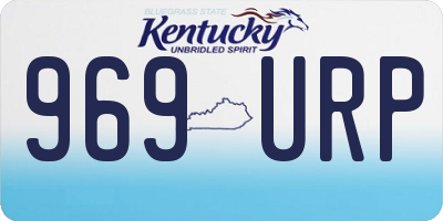 KY license plate 969URP