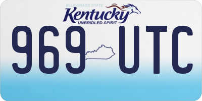 KY license plate 969UTC