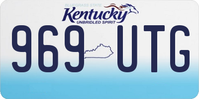 KY license plate 969UTG