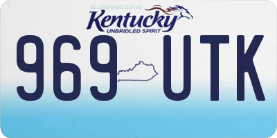 KY license plate 969UTK