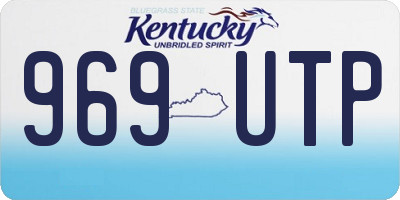 KY license plate 969UTP