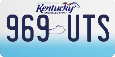 KY license plate 969UTS