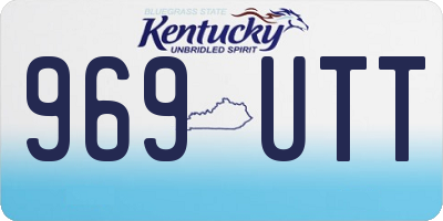 KY license plate 969UTT