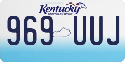 KY license plate 969UUJ