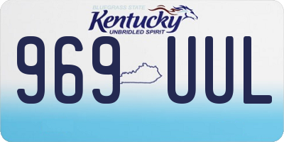 KY license plate 969UUL