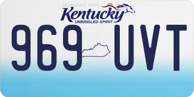 KY license plate 969UVT