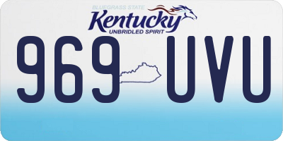 KY license plate 969UVU