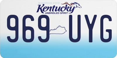 KY license plate 969UYG