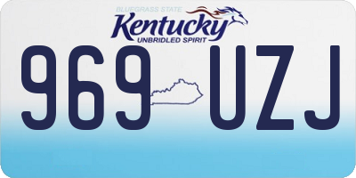 KY license plate 969UZJ