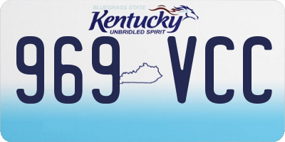 KY license plate 969VCC