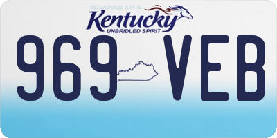 KY license plate 969VEB
