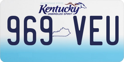 KY license plate 969VEU