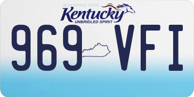 KY license plate 969VFI