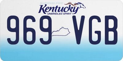 KY license plate 969VGB