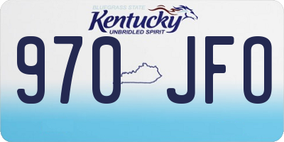 KY license plate 970JFO