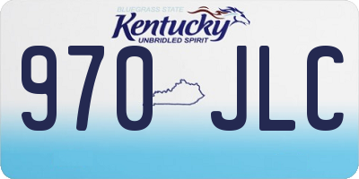 KY license plate 970JLC