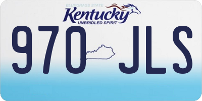 KY license plate 970JLS