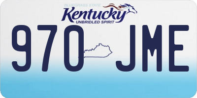 KY license plate 970JME