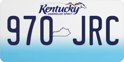 KY license plate 970JRC