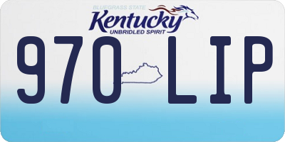 KY license plate 970LIP