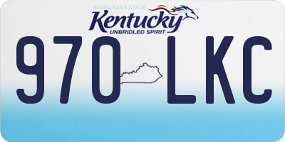 KY license plate 970LKC