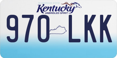 KY license plate 970LKK