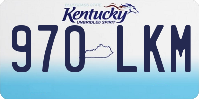 KY license plate 970LKM