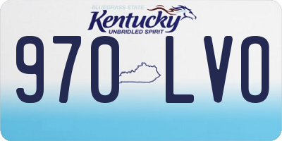 KY license plate 970LVO