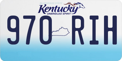 KY license plate 970RIH