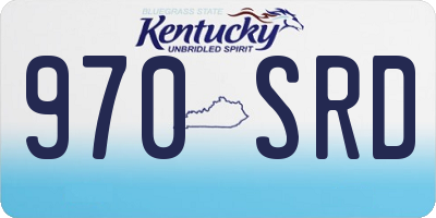 KY license plate 970SRD