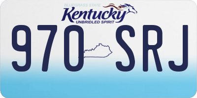 KY license plate 970SRJ