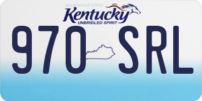 KY license plate 970SRL