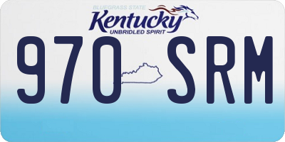 KY license plate 970SRM