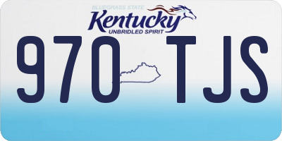 KY license plate 970TJS