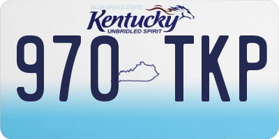 KY license plate 970TKP