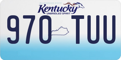 KY license plate 970TUU