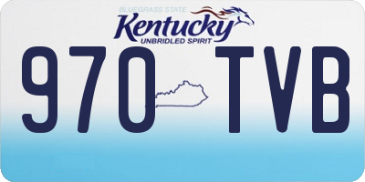 KY license plate 970TVB