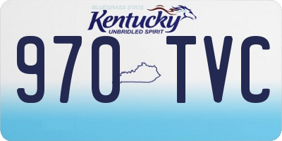 KY license plate 970TVC