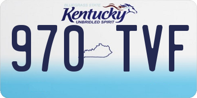 KY license plate 970TVF