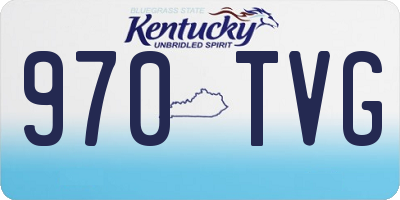 KY license plate 970TVG