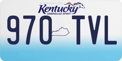 KY license plate 970TVL