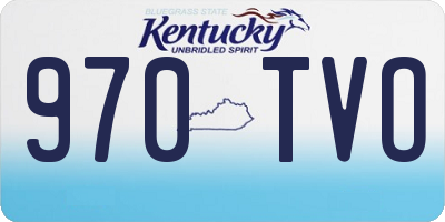 KY license plate 970TVO