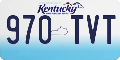 KY license plate 970TVT