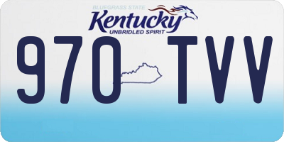 KY license plate 970TVV